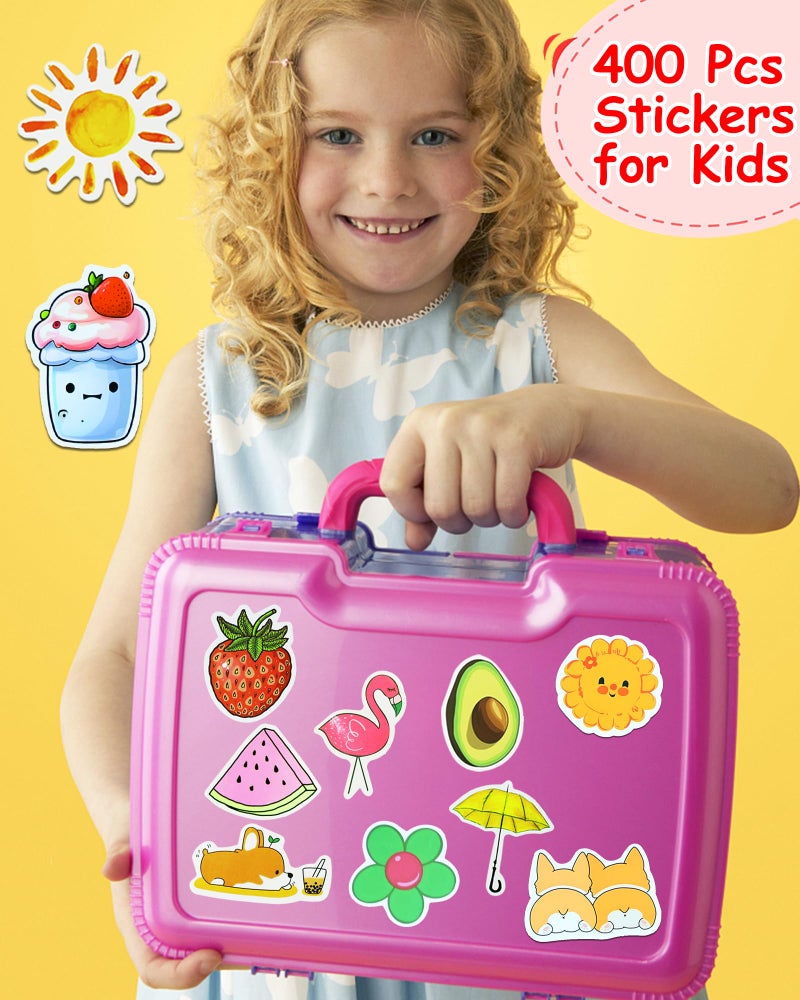 Eoaod 600Pcs Water Bottle Stickers for Kids  Cute Stickers for Water Bottles  Vinyl Waterproof Stickers Aesthetic Laptop Sticker Pack Skateboard Stickers for Kids Teens Girls (Cute-600pcs) - Image 5
